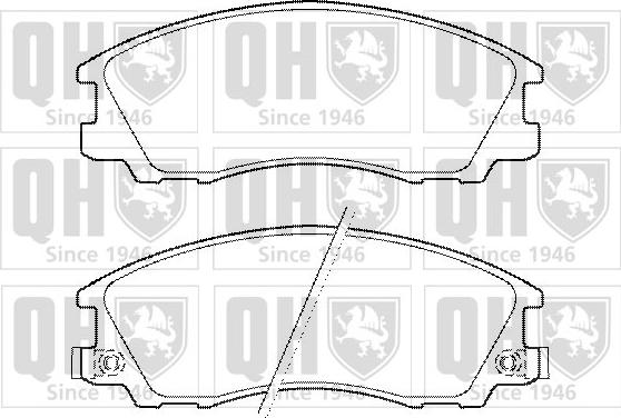 Quinton Hazell BP1445 - Brake Pad Set, disc brake autospares.lv