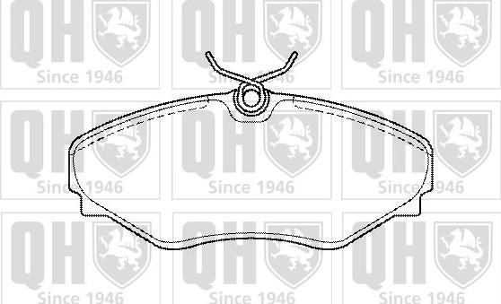 Quinton Hazell BP1440 - Brake Pad Set, disc brake autospares.lv