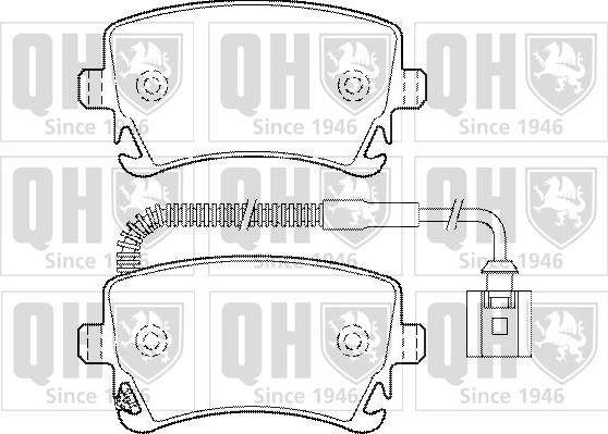 Quinton Hazell BP1441 - Brake Pad Set, disc brake autospares.lv