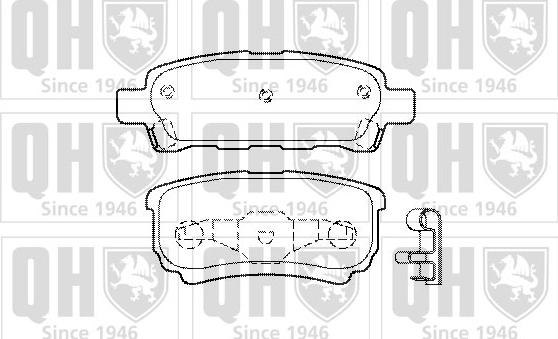 Quinton Hazell BP1448 - Brake Pad Set, disc brake autospares.lv