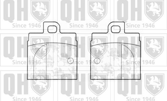 Quinton Hazell BP144 - Brake Pad Set, disc brake autospares.lv