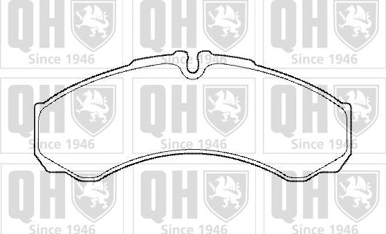 Quinton Hazell BP1454 - Brake Pad Set, disc brake autospares.lv