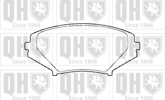 Quinton Hazell BP1460 - Brake Pad Set, disc brake autospares.lv