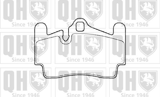 Quinton Hazell BP1463 - Brake Pad Set, disc brake autospares.lv