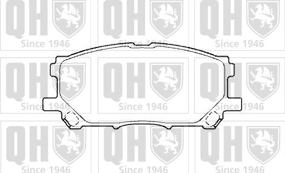 Quinton Hazell BP1467 - Brake Pad Set, disc brake autospares.lv