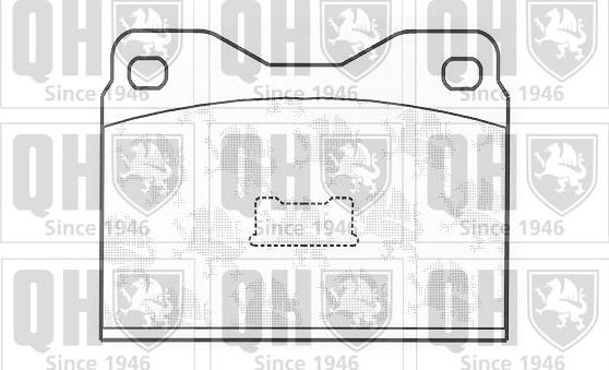 Quinton Hazell BP146 - Brake Pad Set, disc brake autospares.lv