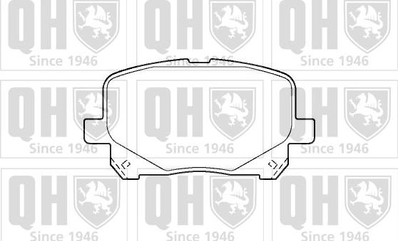 Quinton Hazell BP1405 - Brake Pad Set, disc brake autospares.lv