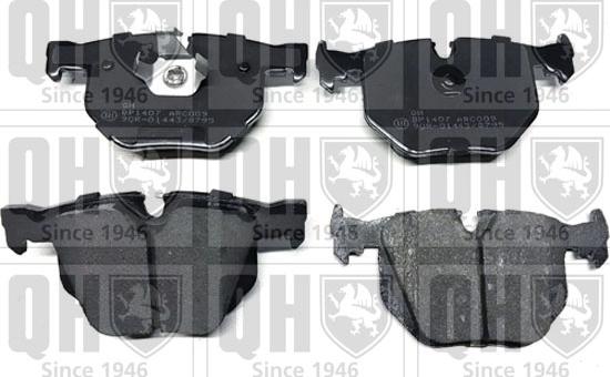 Quinton Hazell BP1407 - Brake Pad Set, disc brake autospares.lv