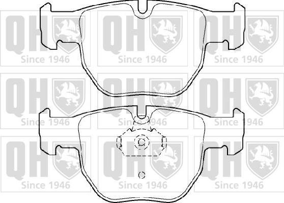 Quinton Hazell BP1410 - Brake Pad Set, disc brake autospares.lv