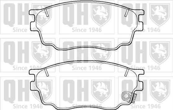 Quinton Hazell BP1411 - Brake Pad Set, disc brake autospares.lv