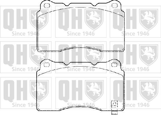 Quinton Hazell BP1486 - Brake Pad Set, disc brake autospares.lv