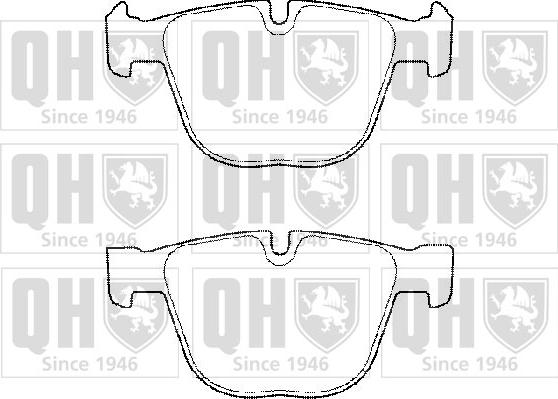 Quinton Hazell BP1483 - Brake Pad Set, disc brake autospares.lv