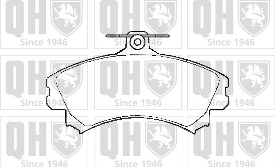 Quinton Hazell BP1430 - Brake Pad Set, disc brake autospares.lv