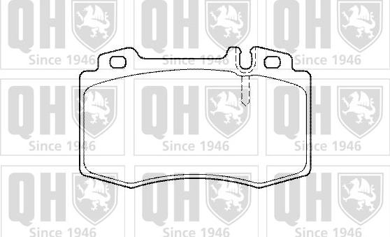 Quinton Hazell BP1431 - Brake Pad Set, disc brake autospares.lv