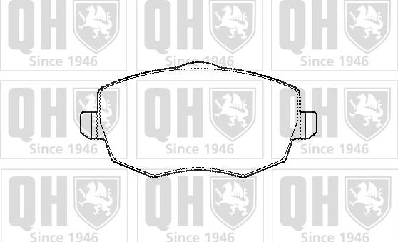 Quinton Hazell BP1429 - Brake Pad Set, disc brake autospares.lv