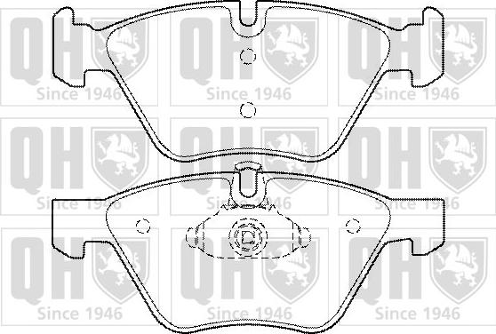 Quinton Hazell BP1424 - Brake Pad Set, disc brake autospares.lv