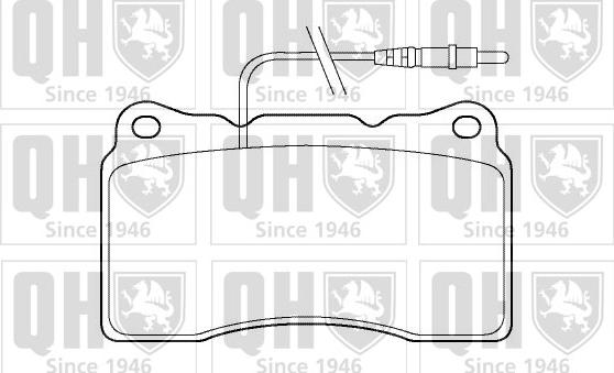 Quinton Hazell BP1425 - Brake Pad Set, disc brake autospares.lv