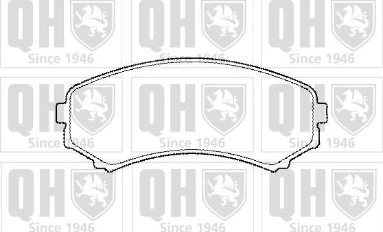 Quinton Hazell BP1476 - Brake Pad Set, disc brake autospares.lv