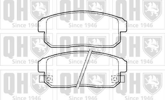 Quinton Hazell BP1472 - Brake Pad Set, disc brake autospares.lv