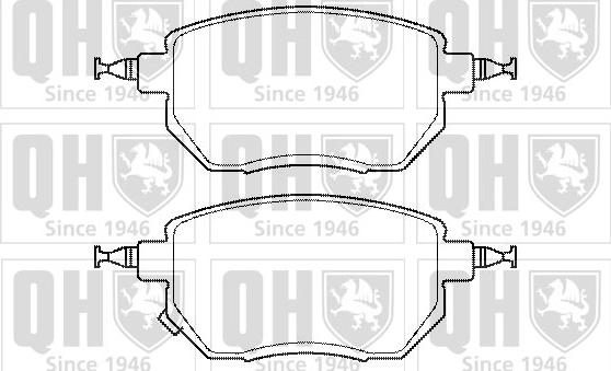 Quinton Hazell BP1477 - Brake Pad Set, disc brake autospares.lv