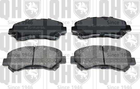 Quinton Hazell BP1596 - Brake Pad Set, disc brake autospares.lv