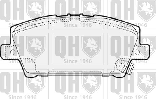 Quinton Hazell BP1598 - Brake Pad Set, disc brake autospares.lv