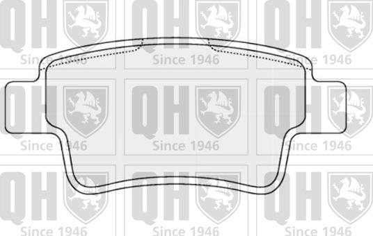 Quinton Hazell BP1549 - Brake Pad Set, disc brake autospares.lv