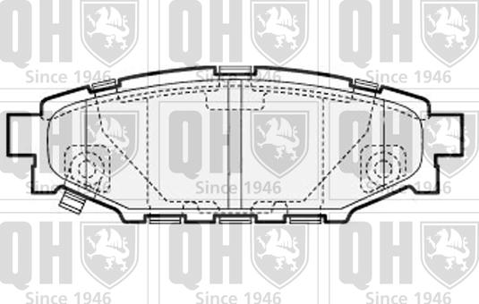 Quinton Hazell BP1544 - Brake Pad Set, disc brake autospares.lv