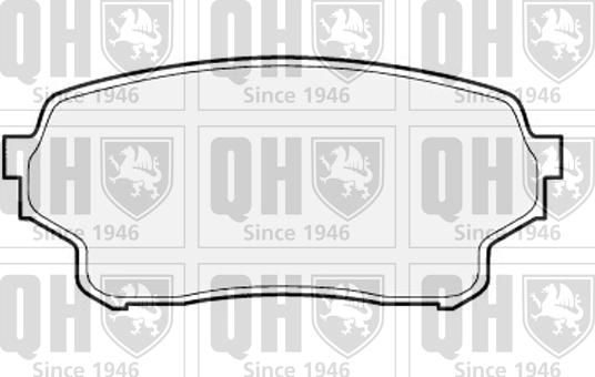 Quinton Hazell BP1546 - Brake Pad Set, disc brake autospares.lv