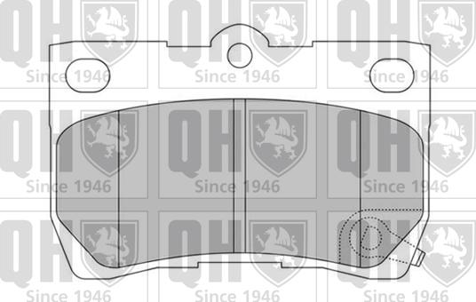 Quinton Hazell BP1540 - Brake Pad Set, disc brake autospares.lv