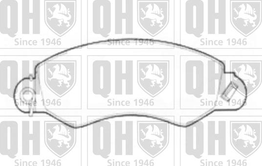 Quinton Hazell BP1541 - Brake Pad Set, disc brake autospares.lv