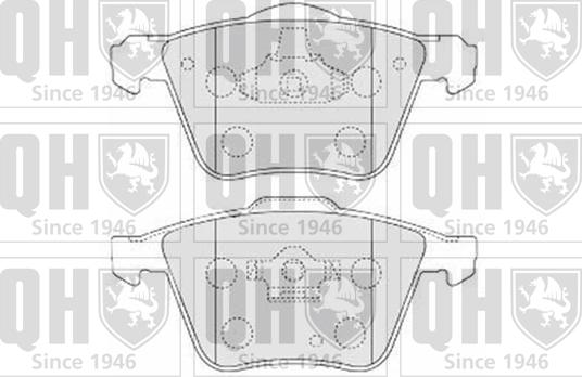 Quinton Hazell BP1548 - Brake Pad Set, disc brake autospares.lv