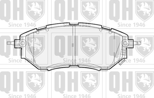 Quinton Hazell BP1543 - Brake Pad Set, disc brake autospares.lv