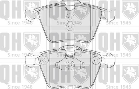 Quinton Hazell BP1559 - Brake Pad Set, disc brake autospares.lv