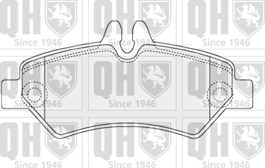 Quinton Hazell BP1556 - Brake Pad Set, disc brake autospares.lv