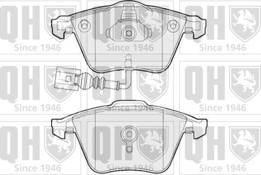 Quinton Hazell BP1564 - Brake Pad Set, disc brake autospares.lv