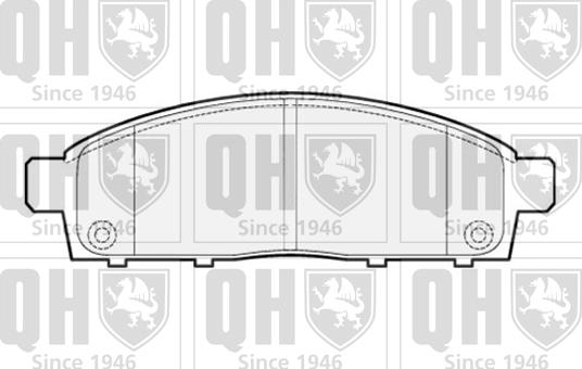 Quinton Hazell BP1565 - Brake Pad Set, disc brake autospares.lv