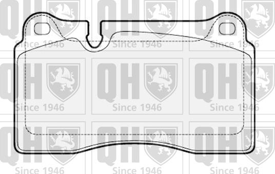 Quinton Hazell BP1566 - Brake Pad Set, disc brake autospares.lv