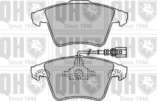 Quinton Hazell BP1568 - Brake Pad Set, disc brake autospares.lv