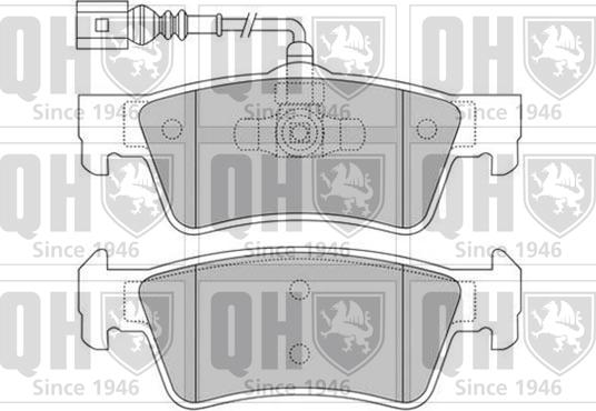 Quinton Hazell BP1567 - Brake Pad Set, disc brake autospares.lv