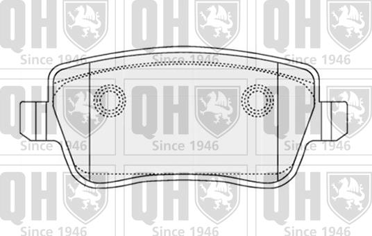 Quinton Hazell BP1506 - Brake Pad Set, disc brake autospares.lv