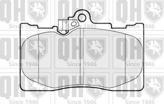 Quinton Hazell BP1519 - Brake Pad Set, disc brake autospares.lv