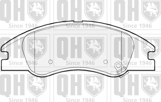 Quinton Hazell BP1514 - Brake Pad Set, disc brake autospares.lv