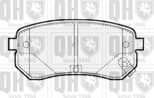 Quinton Hazell BP1516 - Brake Pad Set, disc brake autospares.lv