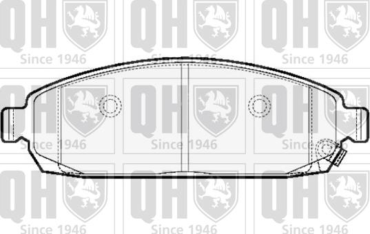 Quinton Hazell BP1511 - Brake Pad Set, disc brake autospares.lv