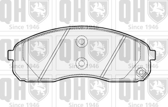 Quinton Hazell BP1513 - Brake Pad Set, disc brake autospares.lv