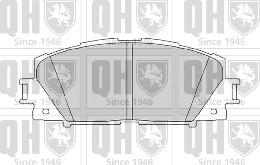 Quinton Hazell BP1586 - Brake Pad Set, disc brake autospares.lv