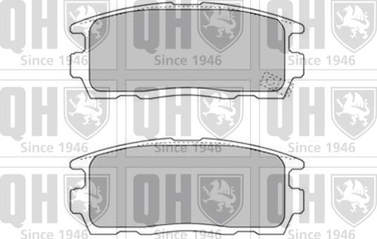 Quinton Hazell BP1580 - Brake Pad Set, disc brake autospares.lv