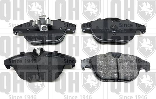 Quinton Hazell BP1582 - Brake Pad Set, disc brake autospares.lv