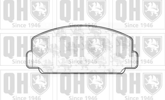 Quinton Hazell BP158 - Brake Pad Set, disc brake autospares.lv